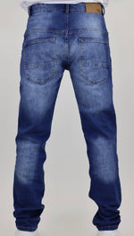 Men’s Blue Wash Straight Leg Jeans