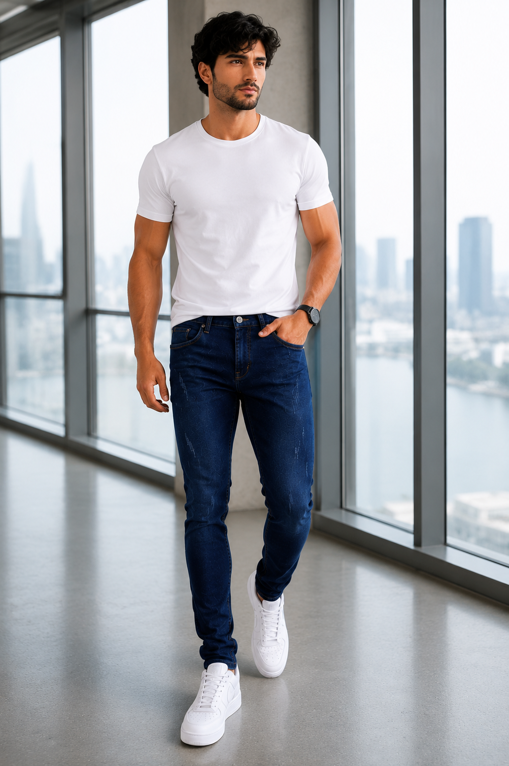 DNM Jeans Pants.(FFFF)