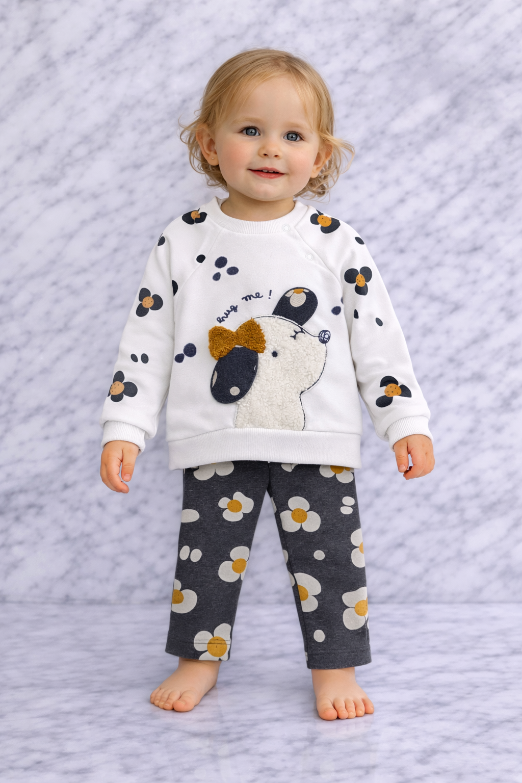 Indigo Girls 2-Piece Outfit Set – Long Sleeve Top & Pants