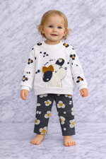 Indigo Girls 2-Piece Outfit Set – Long Sleeve Top & Pants