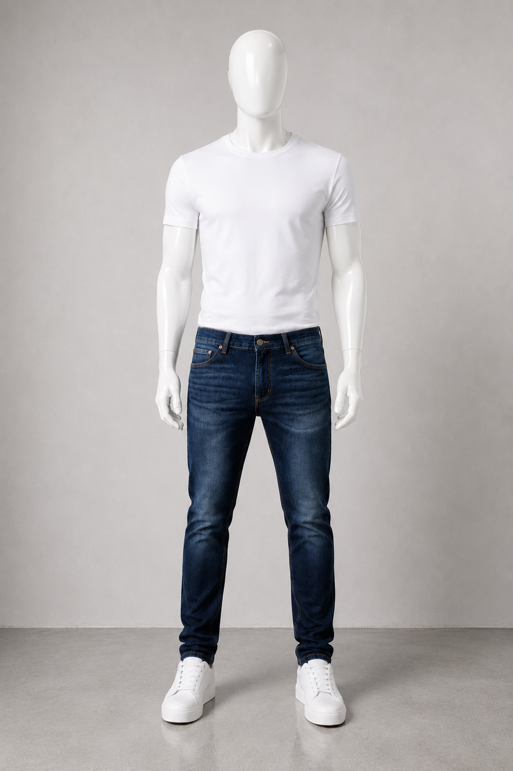 Men’s Fashion Denim Jeans – Indigo Blue.(FFFF)