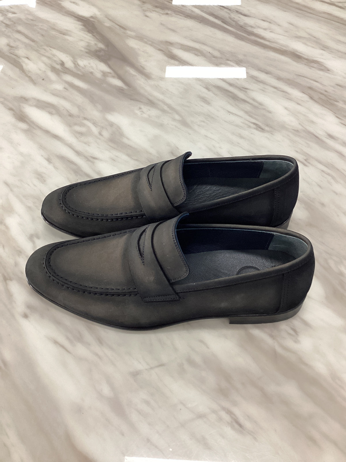 Men’s Nubuck Leather Penny Loafers