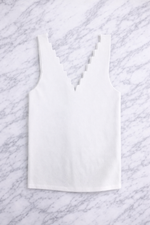 Women’s Ribbed Knit V-Neck Crop Top