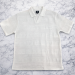 Trelini Men’s Textured Short Sleeve Polo Shirt