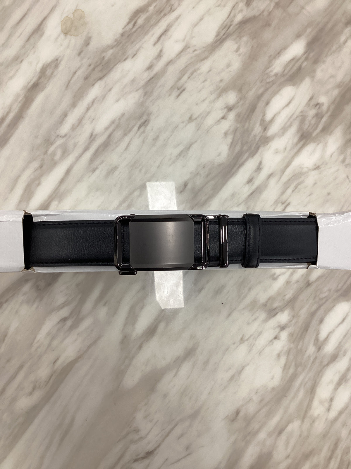Men’s Ratchet Leather Belt – Automatic Buckle