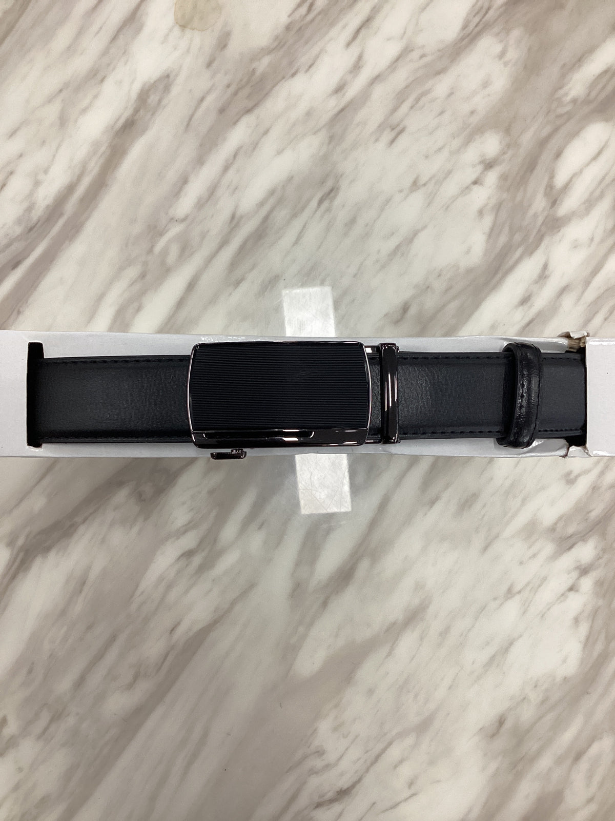 Men’s Ratchet Leather Belt – Automatic Buckle
