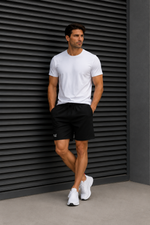 Men’s Denim Drawstring Shorts.(FFFF)