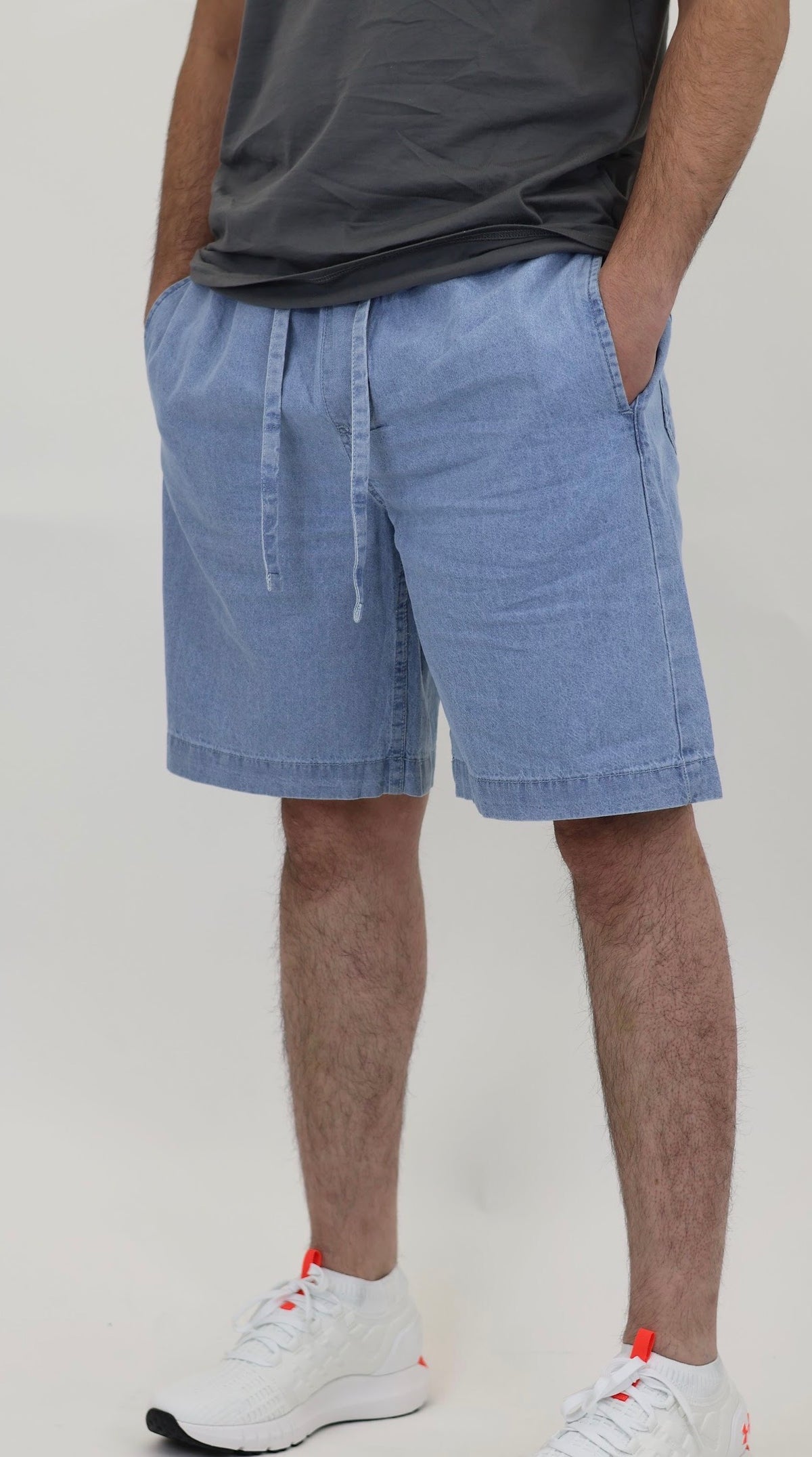 Men’s Denim Drawstring Shorts