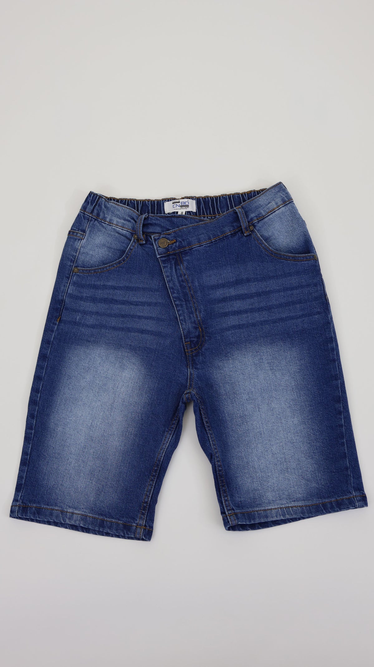 Women’s Denim Knee-Length Shorts – Relaxed Fit