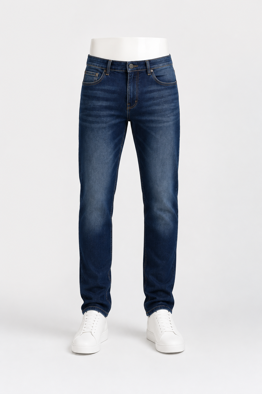 Men’s Classic Dark Wash Denim Jeans.(FFFF)