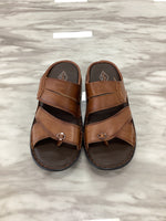 Leefox Men’s Casual Toe-Ring Leather Sandals