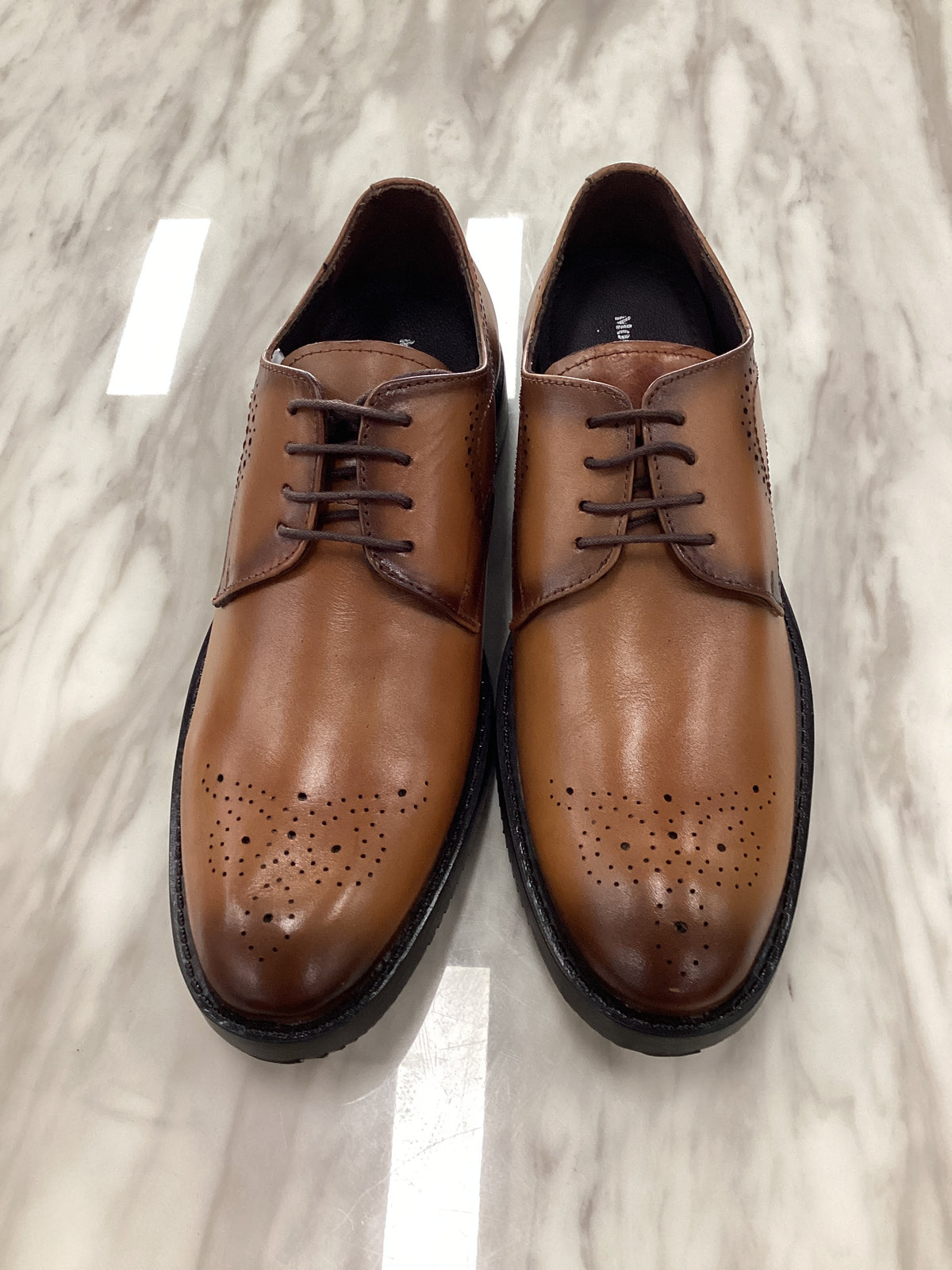 MoonWalker Men’s leather brogue lace-up shoes
