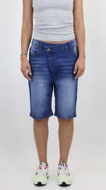 Women’s Denim Knee-Length Shorts – Relaxed Fit