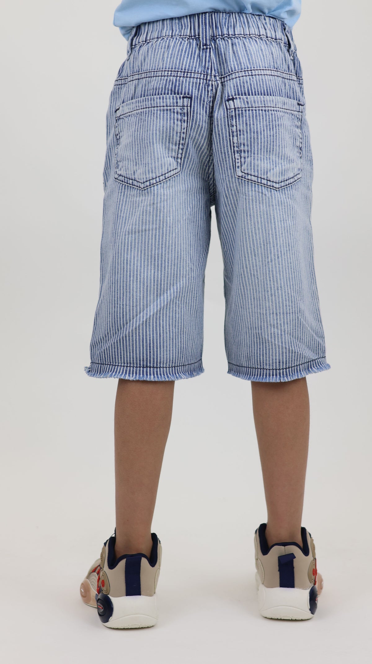 Stripe Denim Short 100 Cotton