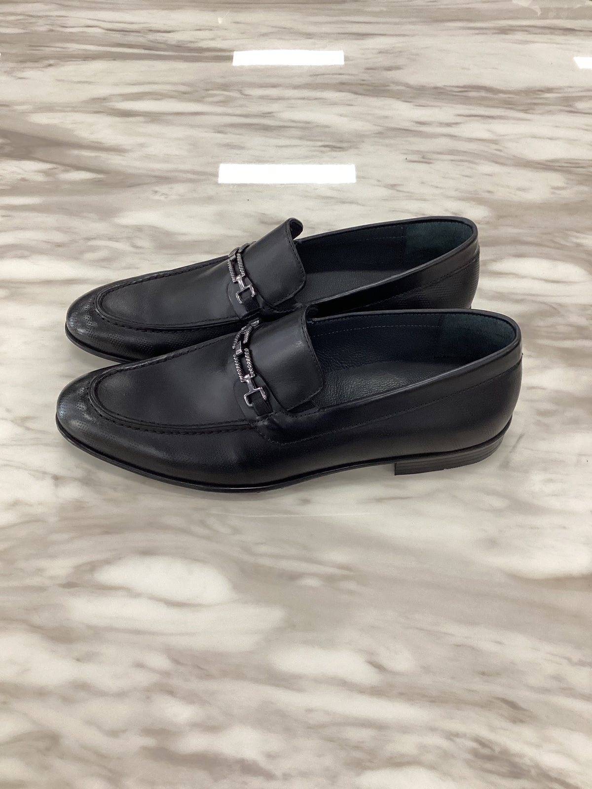 Marco Divaio Men’s Leather Horsebit Loafers.(FFF)