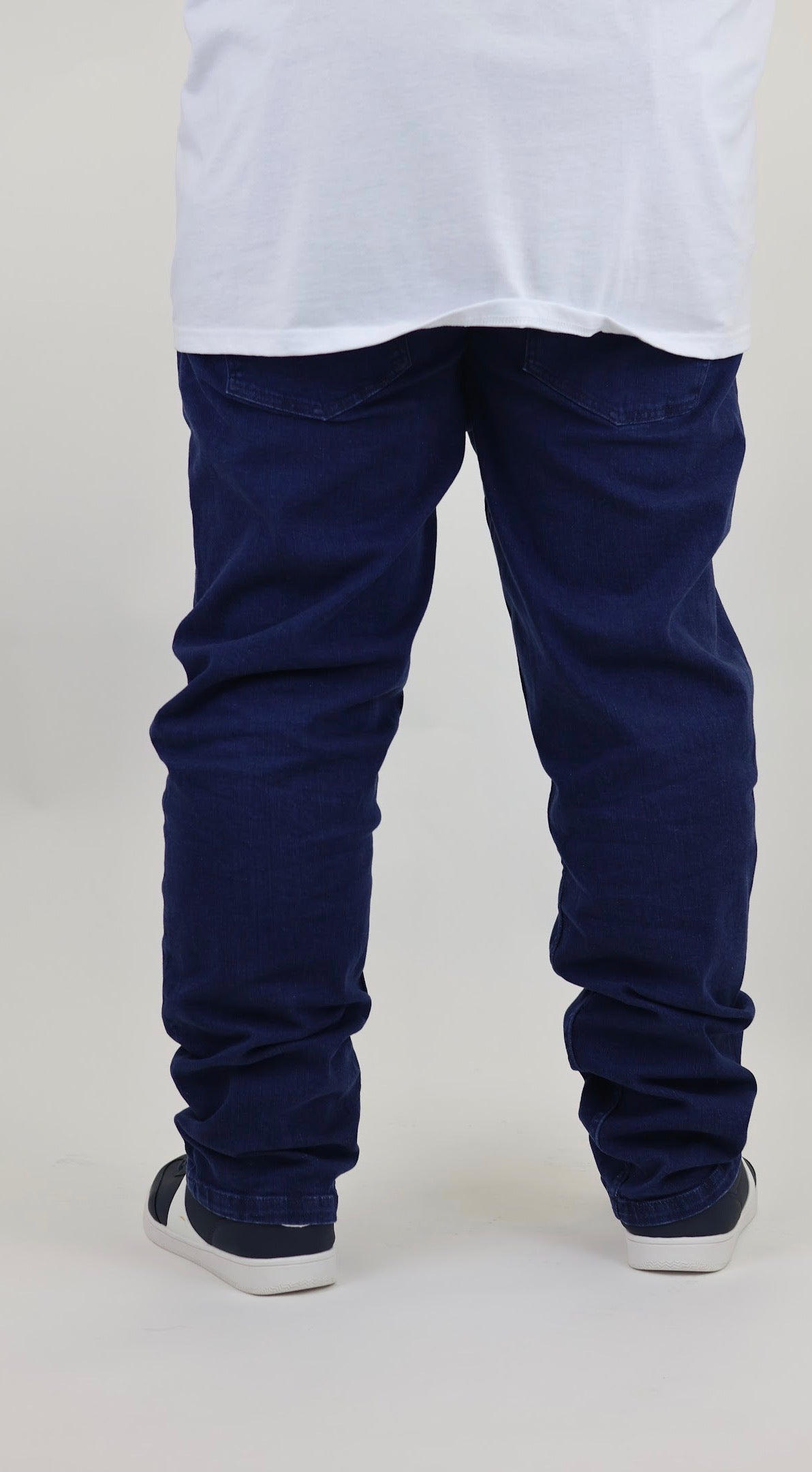 Men’s Fashion Denim Jeans – Indigo Dark Blue Mid Wash