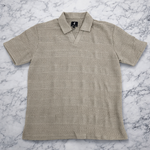 Trelini Men’s Textured Short Sleeve Polo Shirt