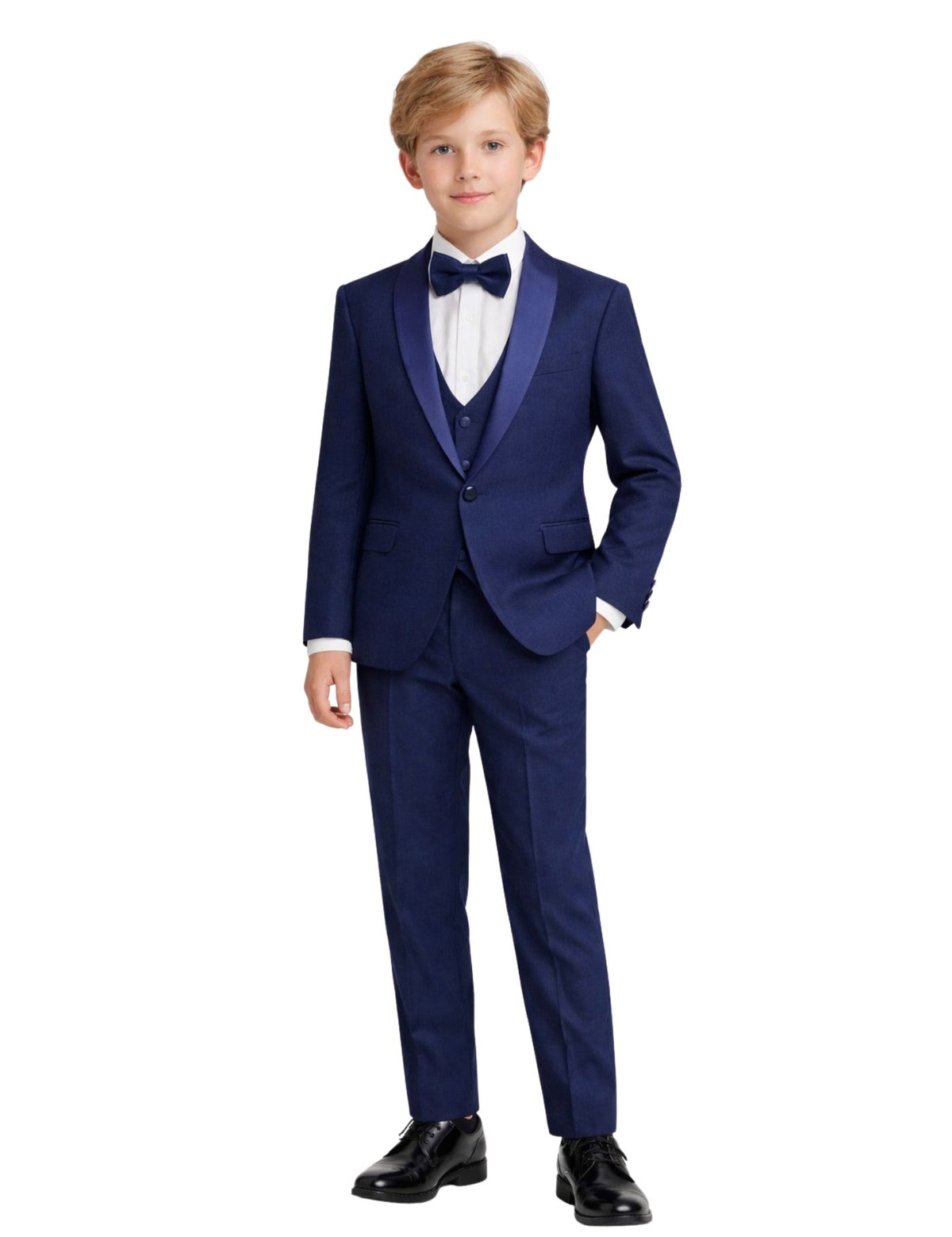 Kids Formal Suit Set – Jacket, Pants, Vest and Bow tie.
