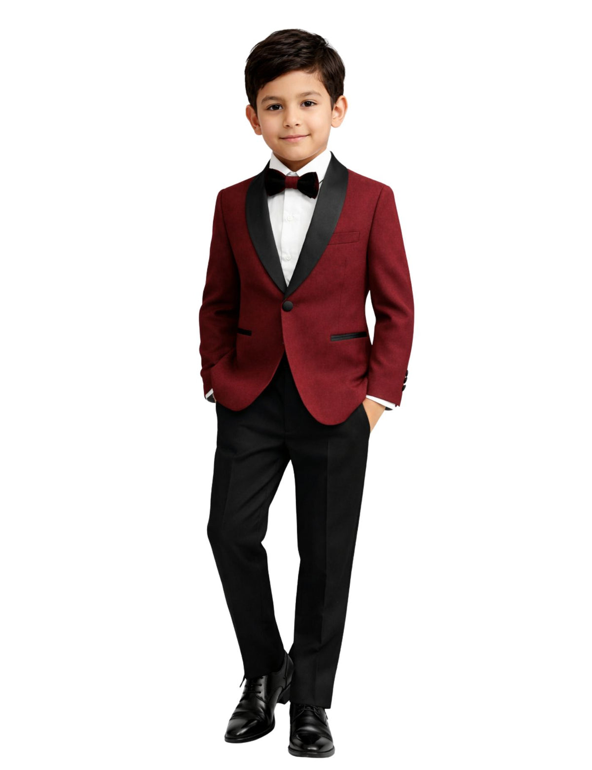 Kids Formal Suit Set – Jacket, Pants, Vest and Bow tie.