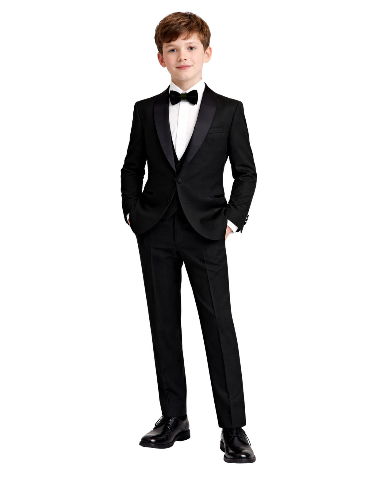 Kids Formal Suit Set – Jacket, Pants, Vest and Bow tie.