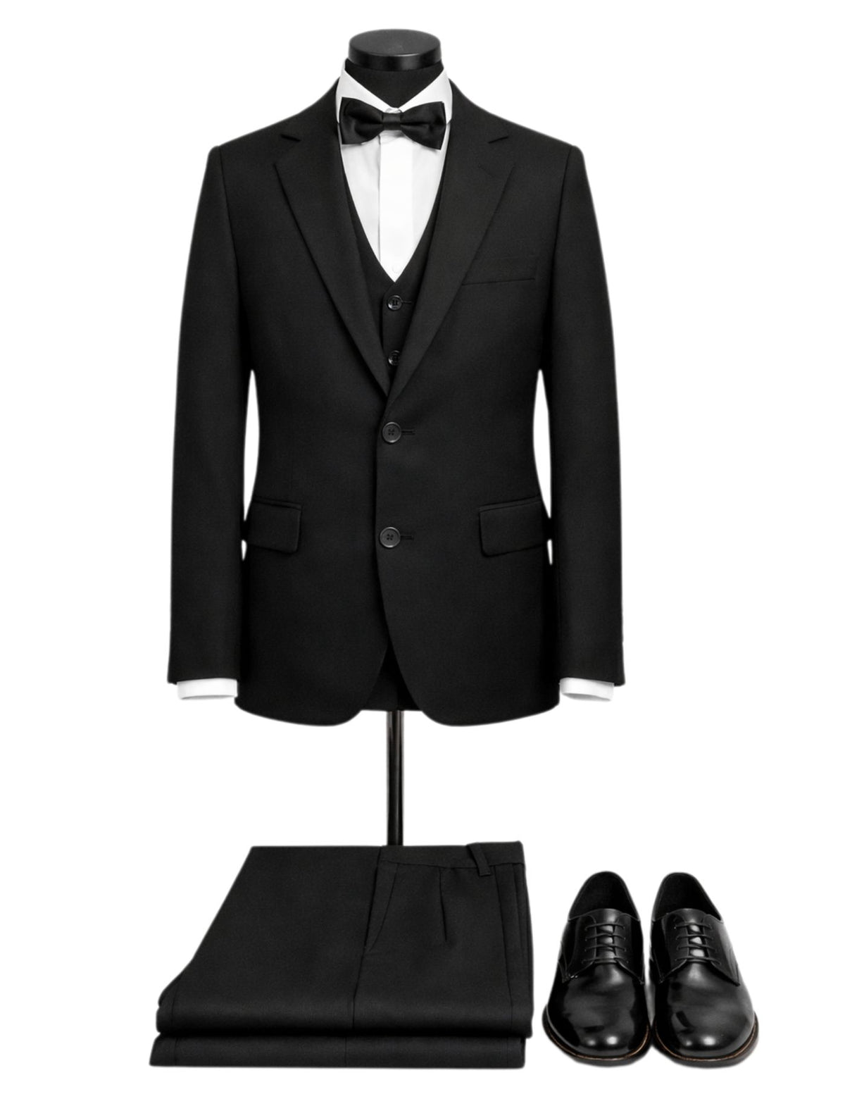 Kids Formal Suit Set – Jacket, Pants, Vest and Bow tie.