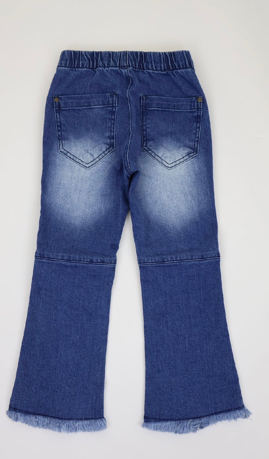 Girls Flare Bow Jeans