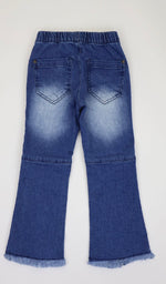 Girls Flare Bow Jeans