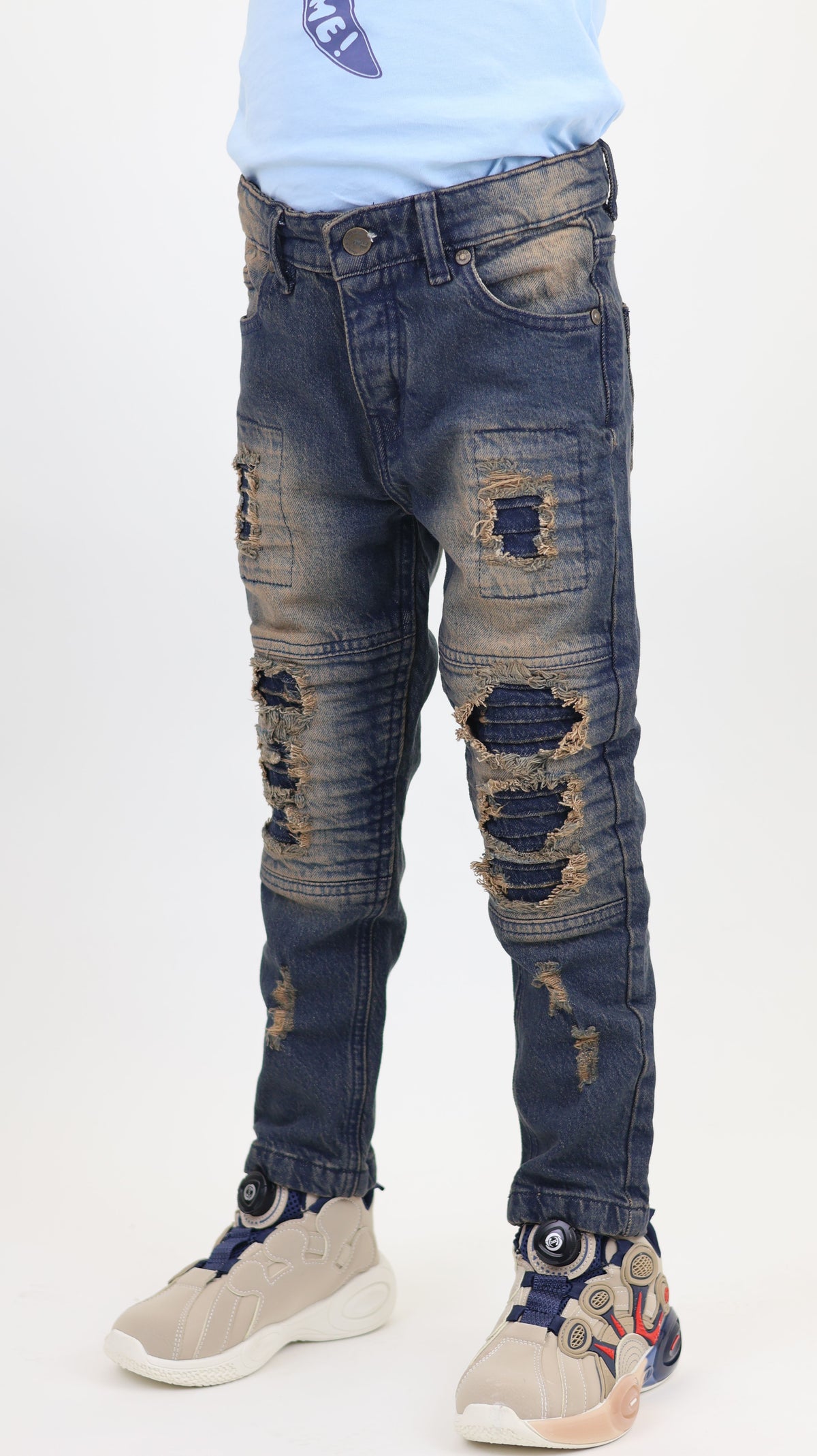 Kids Distressed Denim Jeans