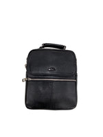 Genuine Leather Crossbody Bag – Black