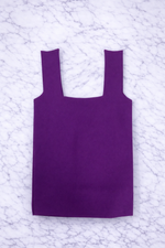 Women’s Ribbed Knit Square Neck Crop Top
