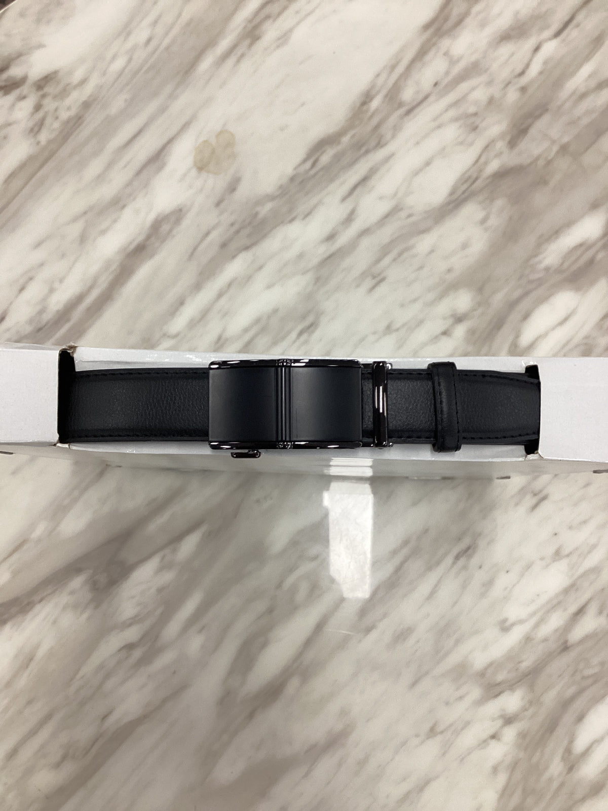 Men’s Ratchet Leather Belt – Automatic Buckle