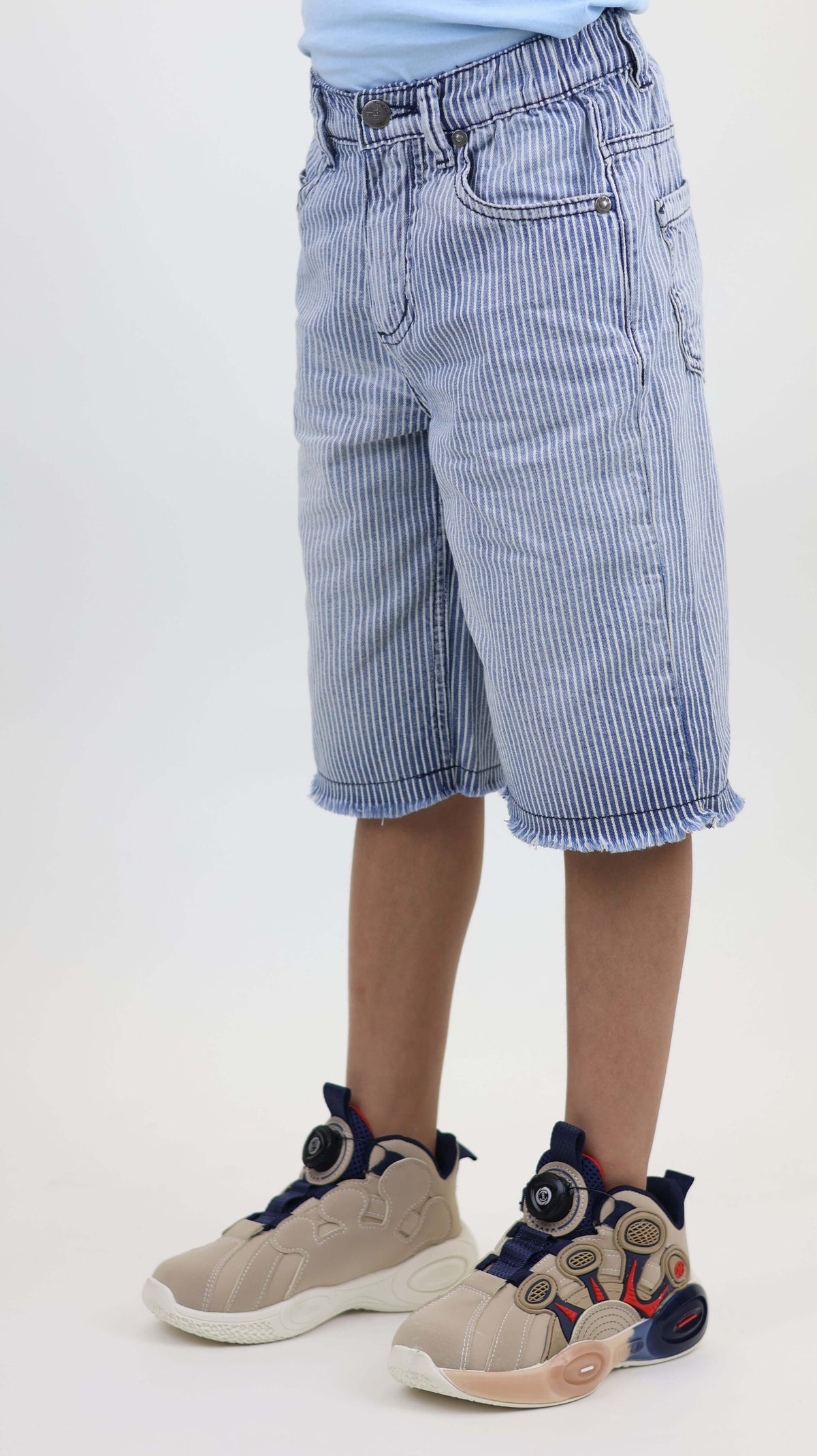Stripe Denim Short 100 Cotton