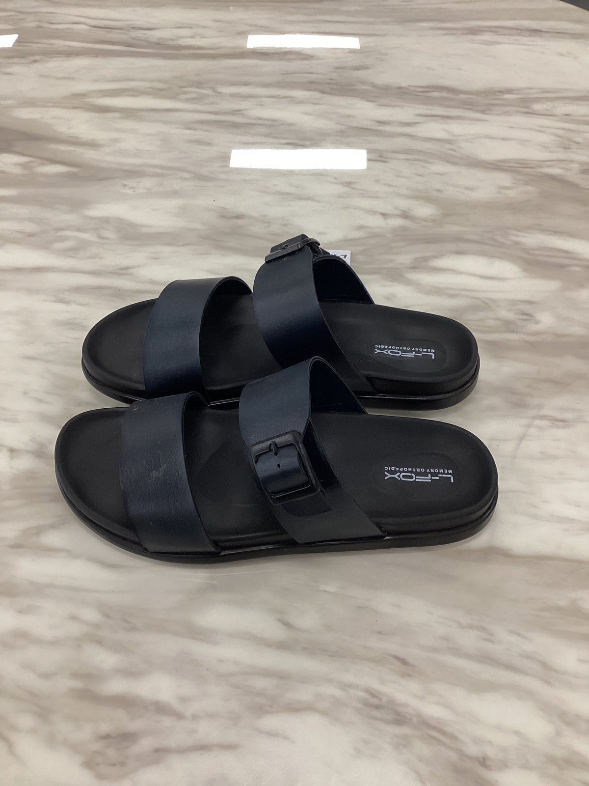 L-FOX Men’s Casual Leather Sandals