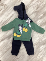 Indigo Boys’ 3-Piece Outfit Set – Long Sleeve Top, Hoodie & Joggers (Mickey Mouse)