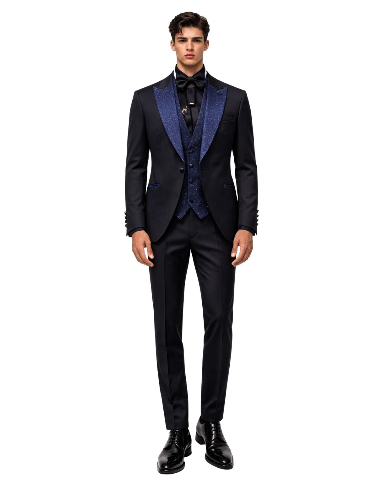 Duante Men’s Three-Piece Suit + Bow tie.(FFF)