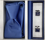 Pierre Cavelli Men’s Paisley Tie, Pocket Square & Cufflinks Gift Set
