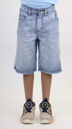 Stripe Denim Short 100 Cotton