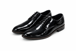 Men’s Black Patent Leather Oxford Shoes – Formal & Wedding Style