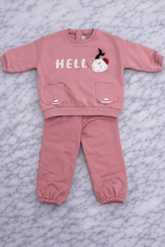 Indigo Girls Sweatshirt & Pants Set – Hello Design | Soft & Cozy Outfit