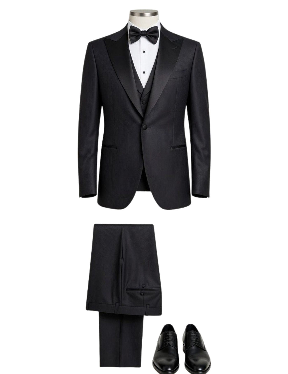 Edgers Men’s Three-Piece Suit + Bow tie