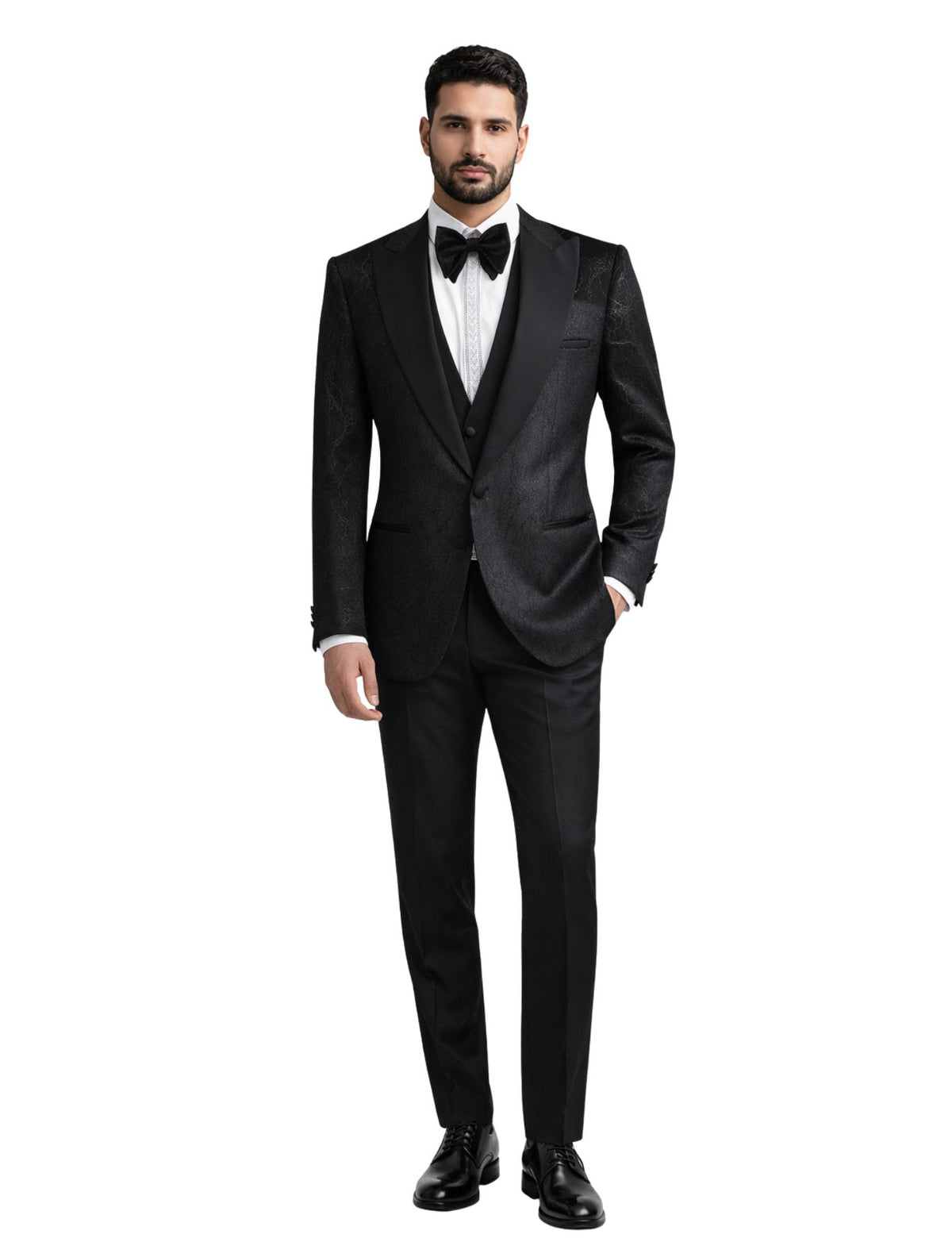 Edgers Men’s Three-Piece Suit + Bow tie.(FFF)