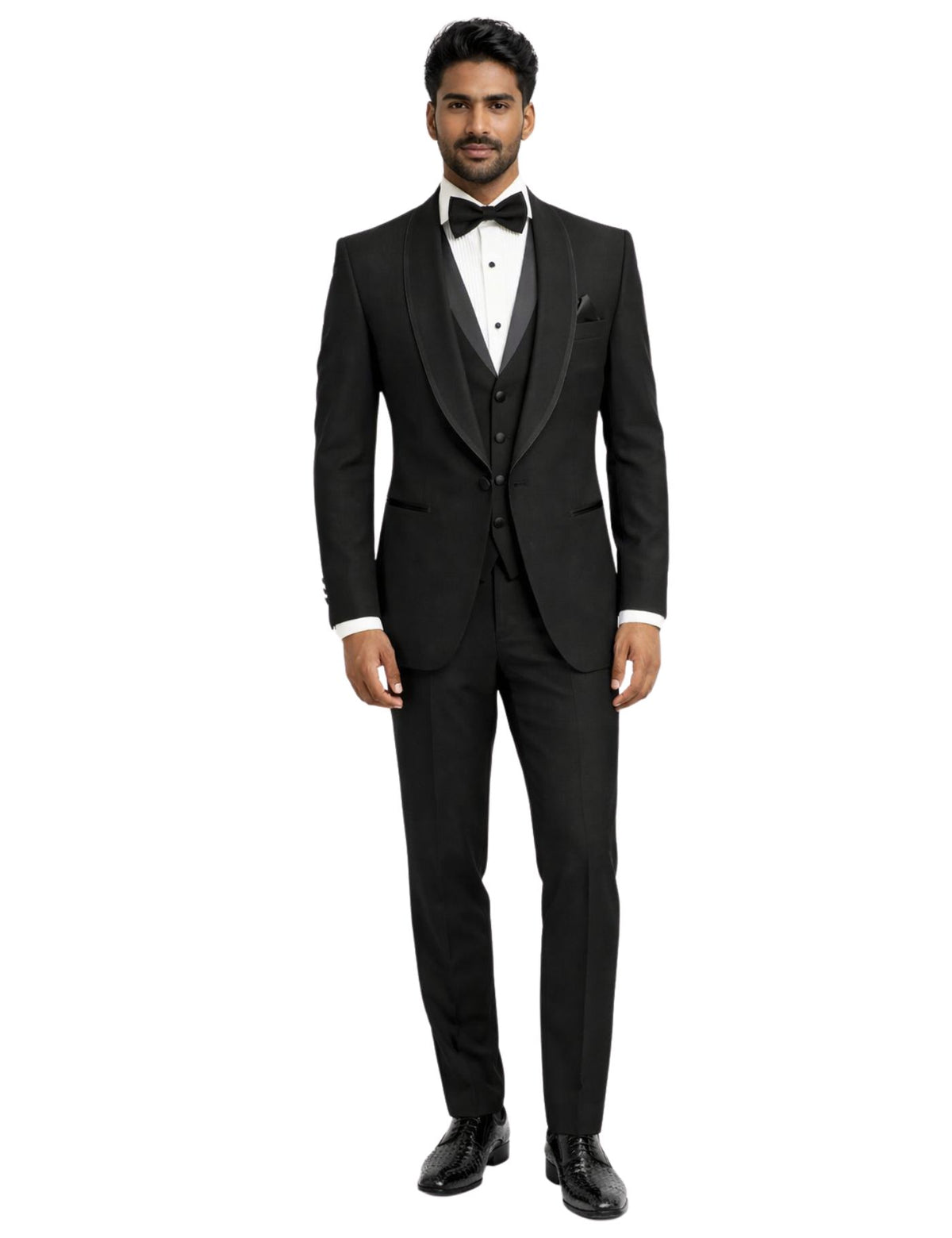 Edgers Men’s Three-Piece Suit + Bow tie