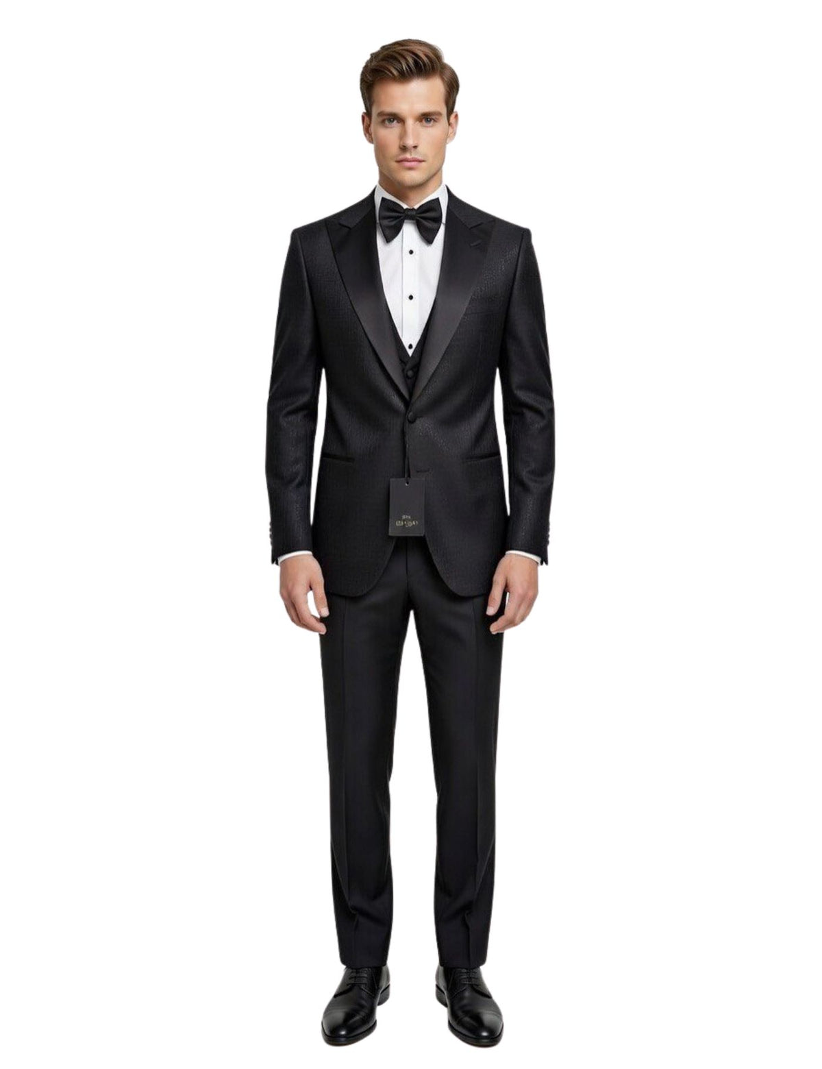 Edgers Men’s Three-Piece Suit + Bow tie