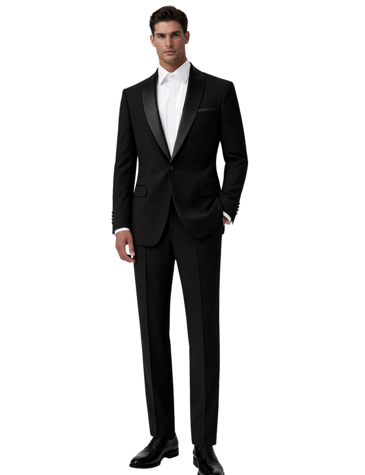 Edgers Men’s Three-Piece Suit + Bow tie