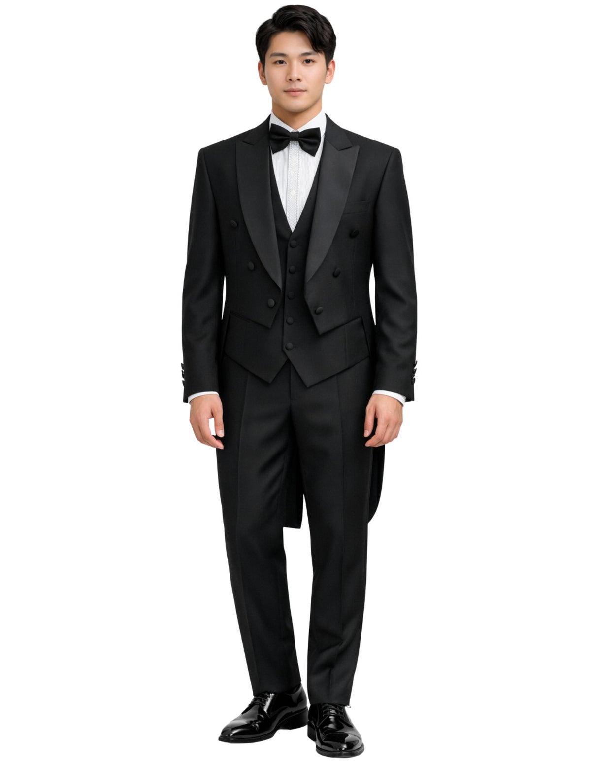 Edgers Men's Three-Piece Suit + Bow tie.(FFF)