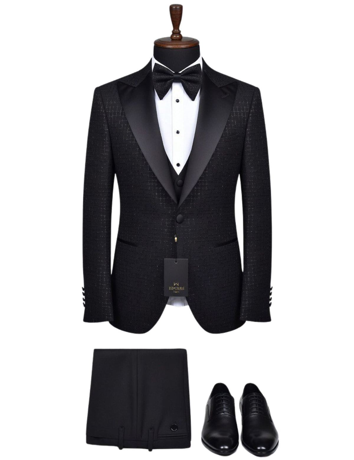 Edgers Men’s Three-Piece Suit + Bow tie