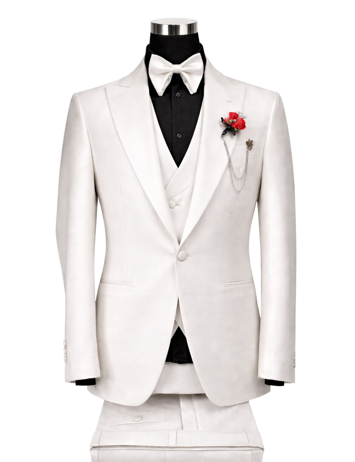 Edgers Men’s Three-Piece Suit + Bow tie
