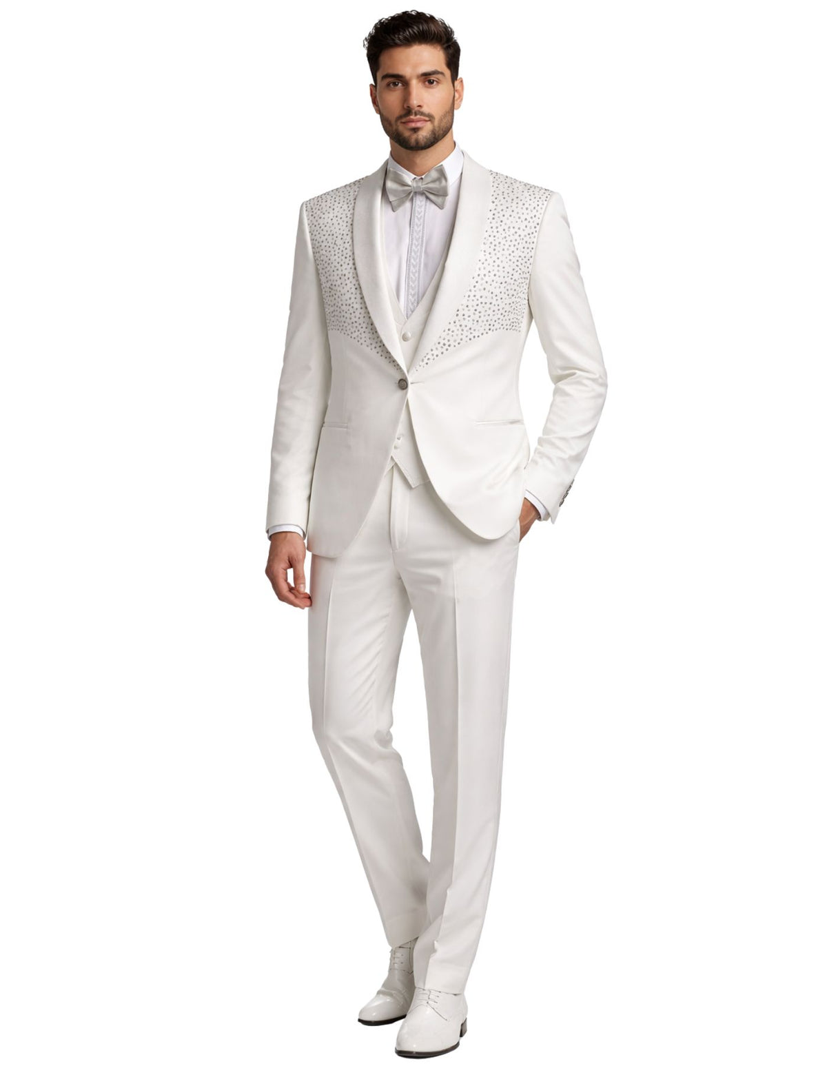 Edgers Men’s Three-Piece Suit + Bow tie.(FFF)