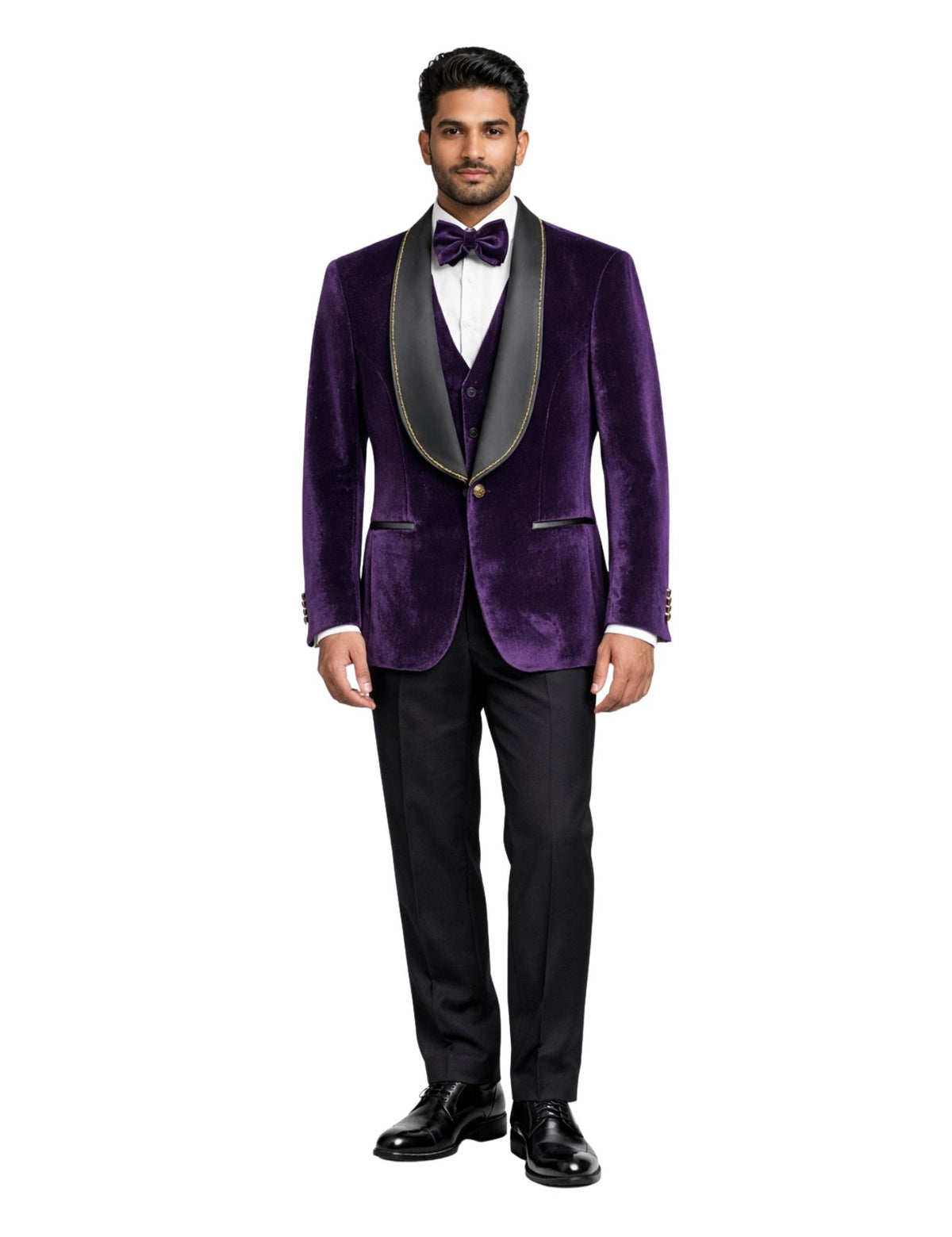 Edgers Men’s Three-Piece Suit + Bow tie.(FFF)