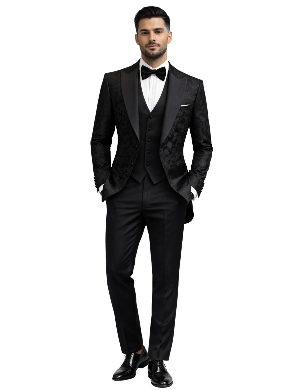 Edgers Men's Three-Piece Suit + Bow tie.(FFF)